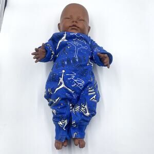 Berjusa African American Realistic Baby Doll 16"